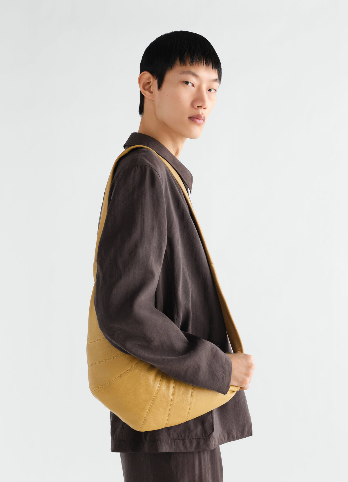 MEDIUM CROISSANT BAG IN GOATSKIN LEATHER