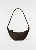 SAC CROISSANT MOYEN EN CUIR NUBUCK D'ALPAGA