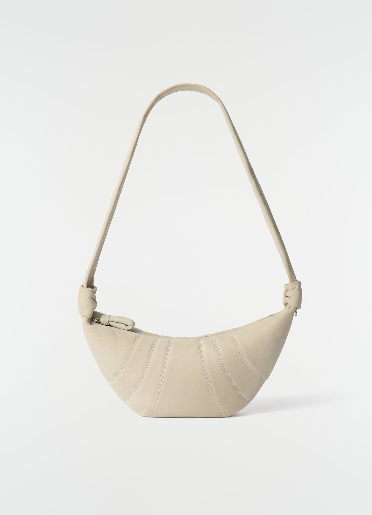 MEDIUM CROISSANT BAG IN ALPACA NUBUCK LEATHER