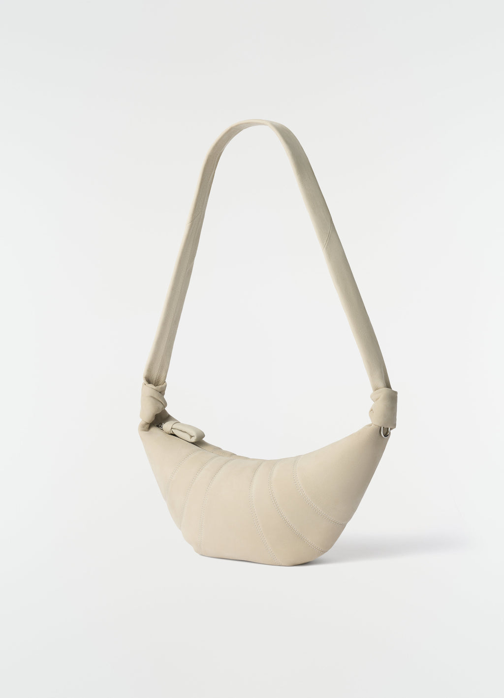 SAC CROISSANT MOYEN EN CUIR NUBUCK D'ALPAGA