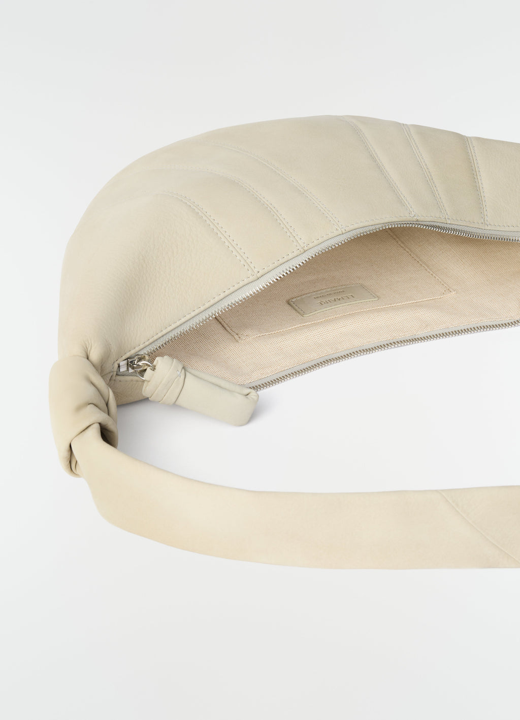 SAC CROISSANT MOYEN EN CUIR NUBUCK D'ALPAGA