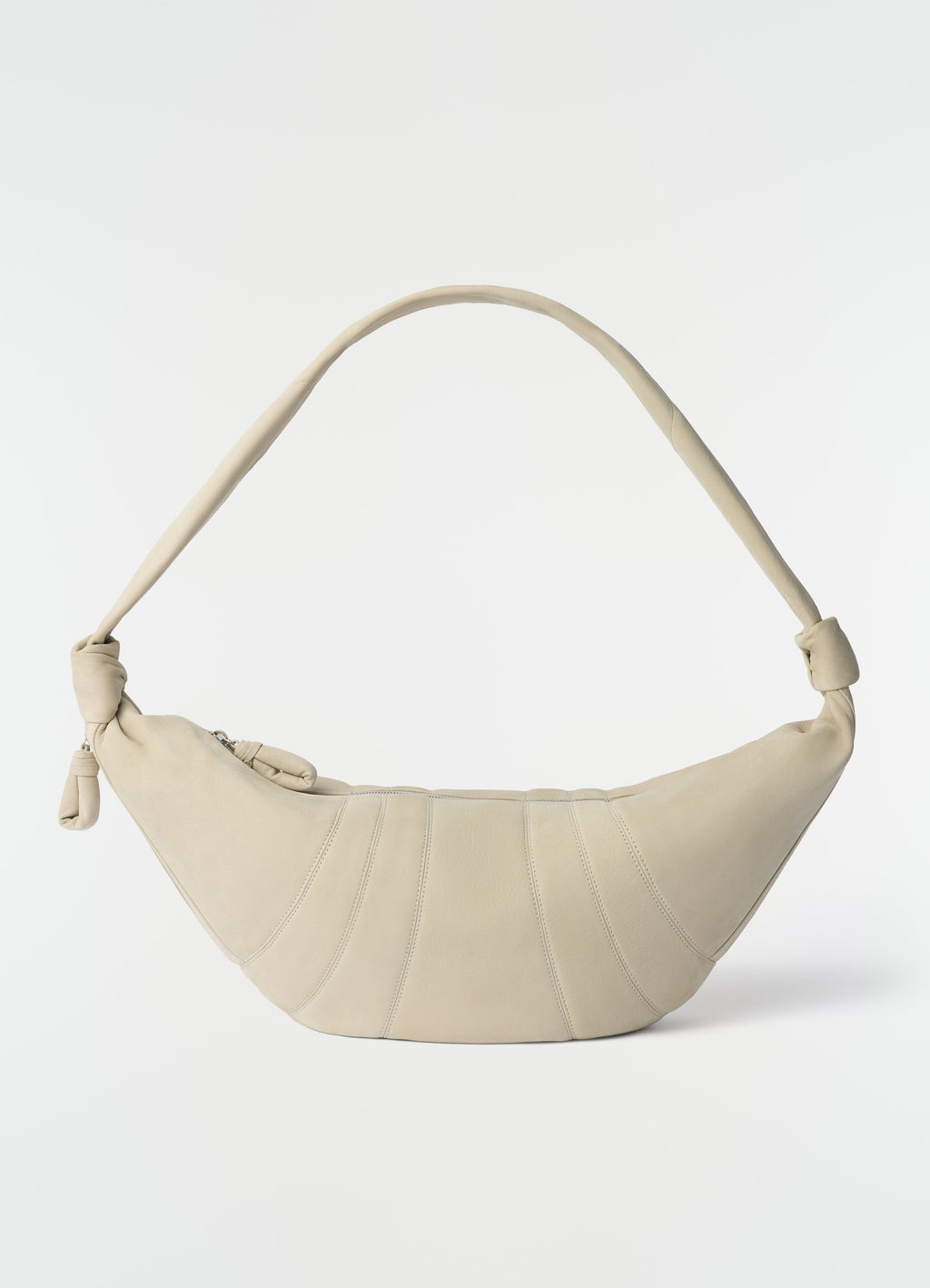 LARGE CROISSANT BAG IN ALPACA NUBUCK LEATHER