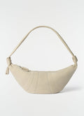 LARGE CROISSANT BAG IN ALPACA NUBUCK LEATHER