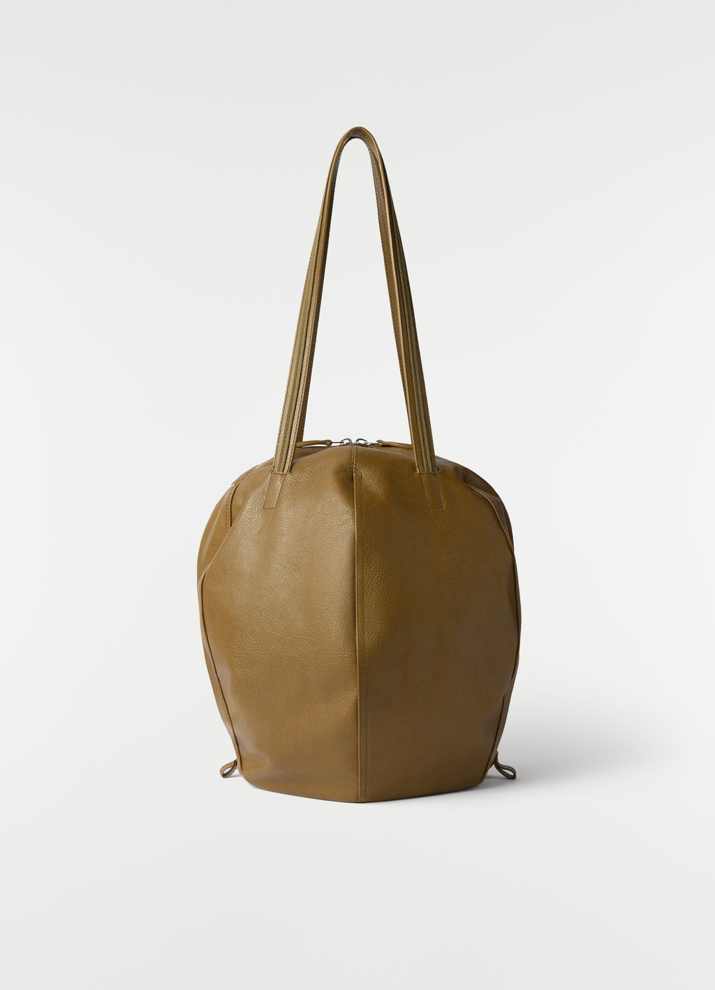 HELMET HOBO BAG IN GRAINED PAPER LUX LEATHER