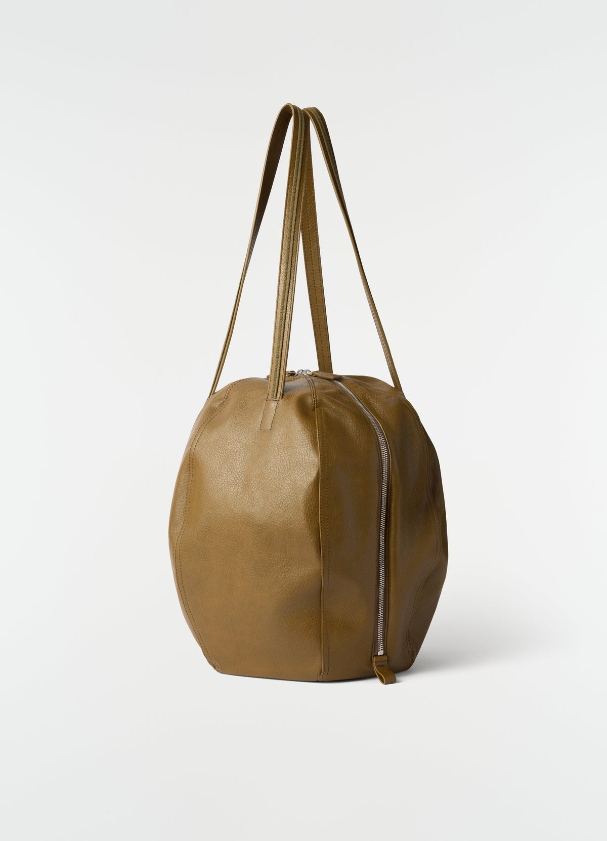 HELMET HOBO BAG IN GRAINED PAPER LUX LEATHER