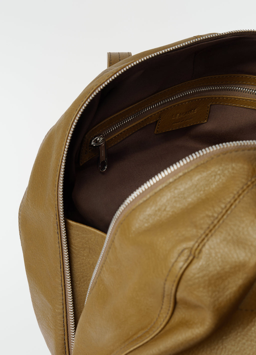 HELMET HOBO BAG IN GRAINED PAPER LUX LEATHER