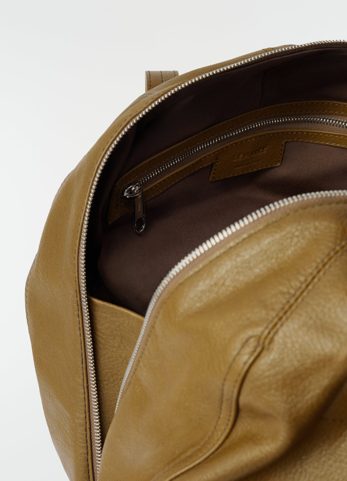 HELMET HOBO BAG IN GRAINED PAPER LUX LEATHER