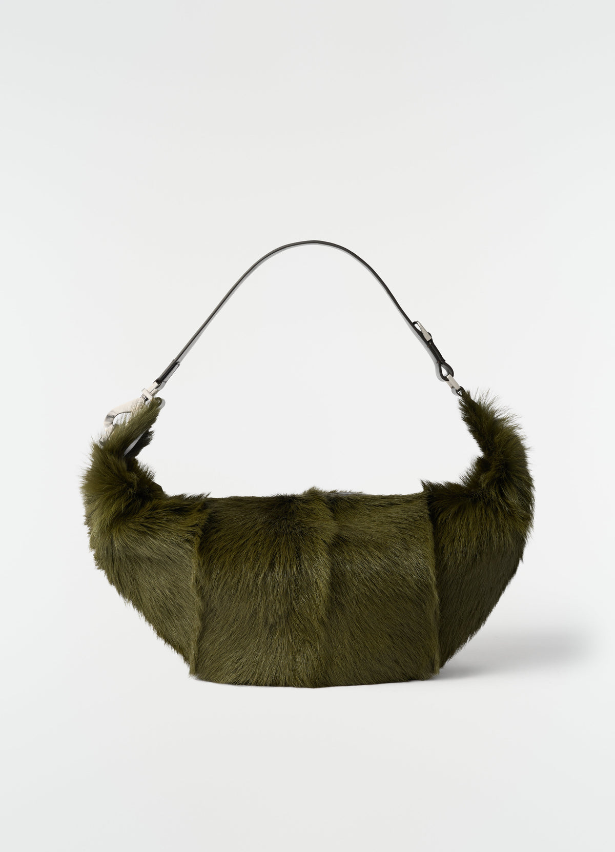 QUIVER CLIP BAG IN LONG HAIRY GOAT LEATHER