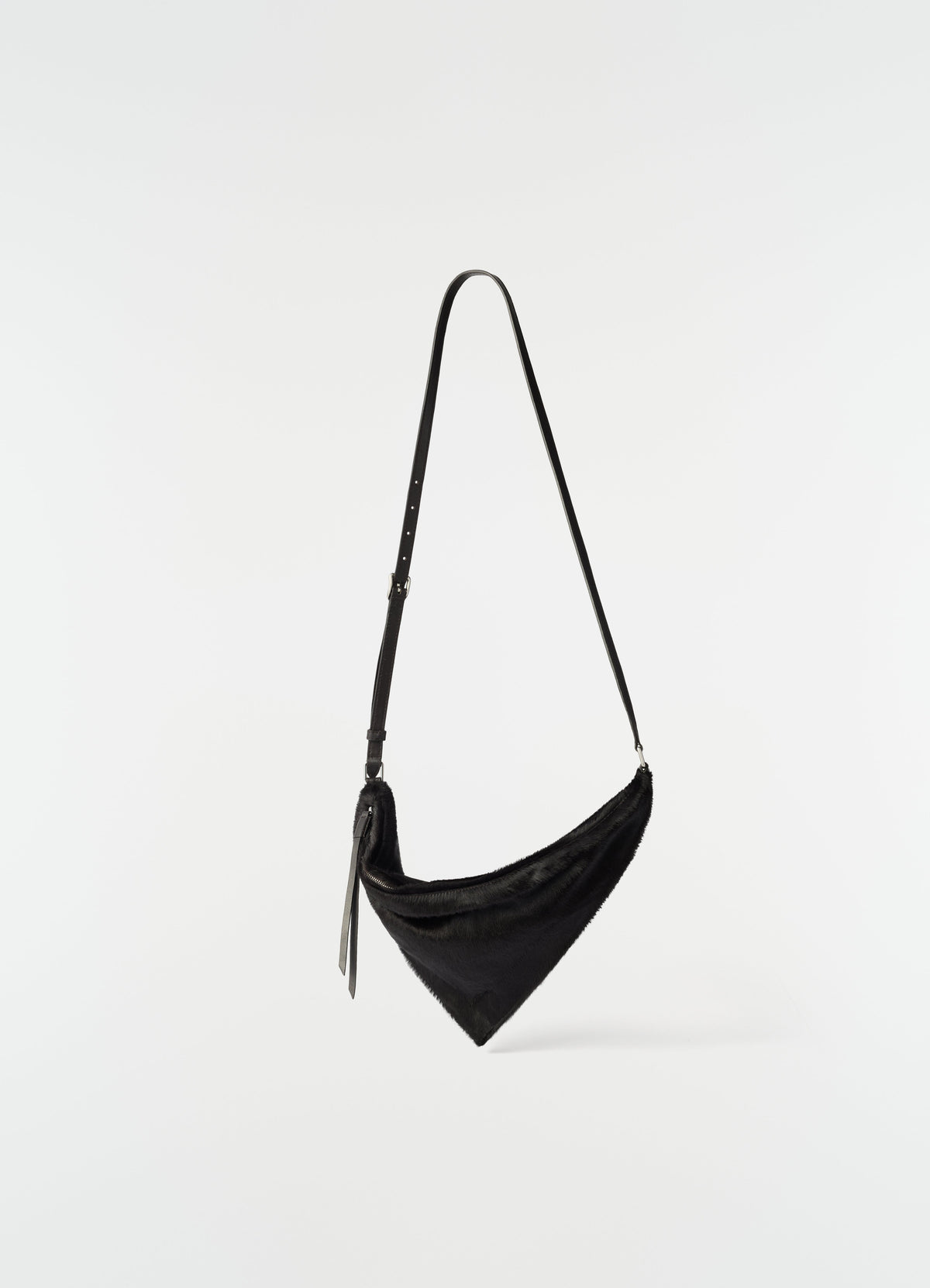 POCKET SCARF BAG IN HAIRY CALFSKIN LEATHER