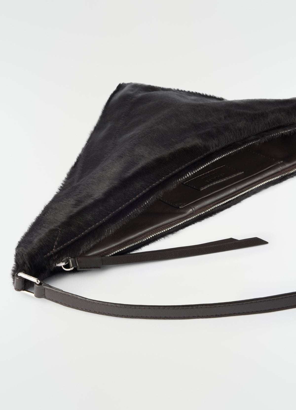 POCKET SCARF BAG IN HAIRY CALFSKIN LEATHER