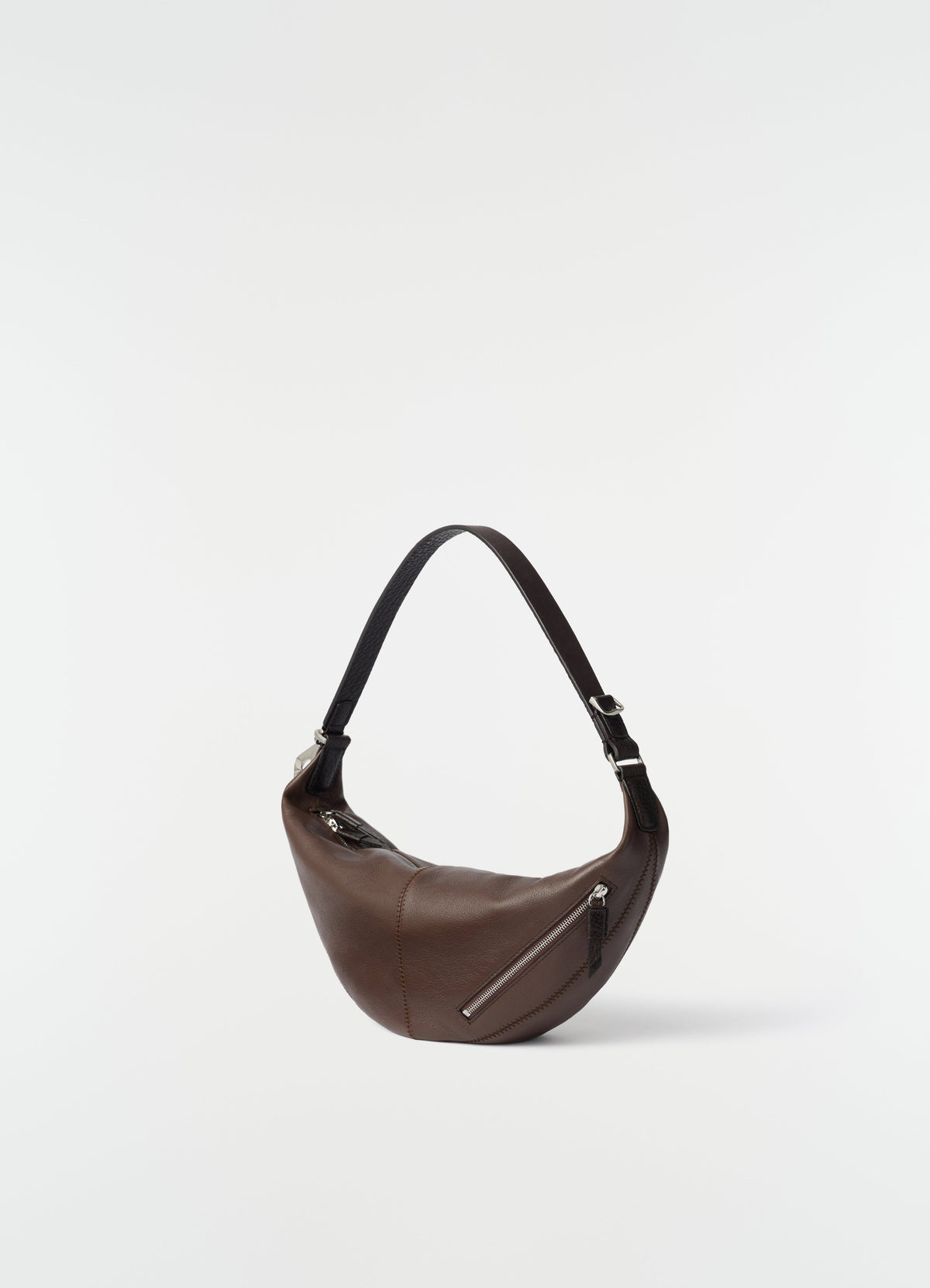 MINI QUIVER CLIP BAG IN BUFFALO GRAINED LEATHER