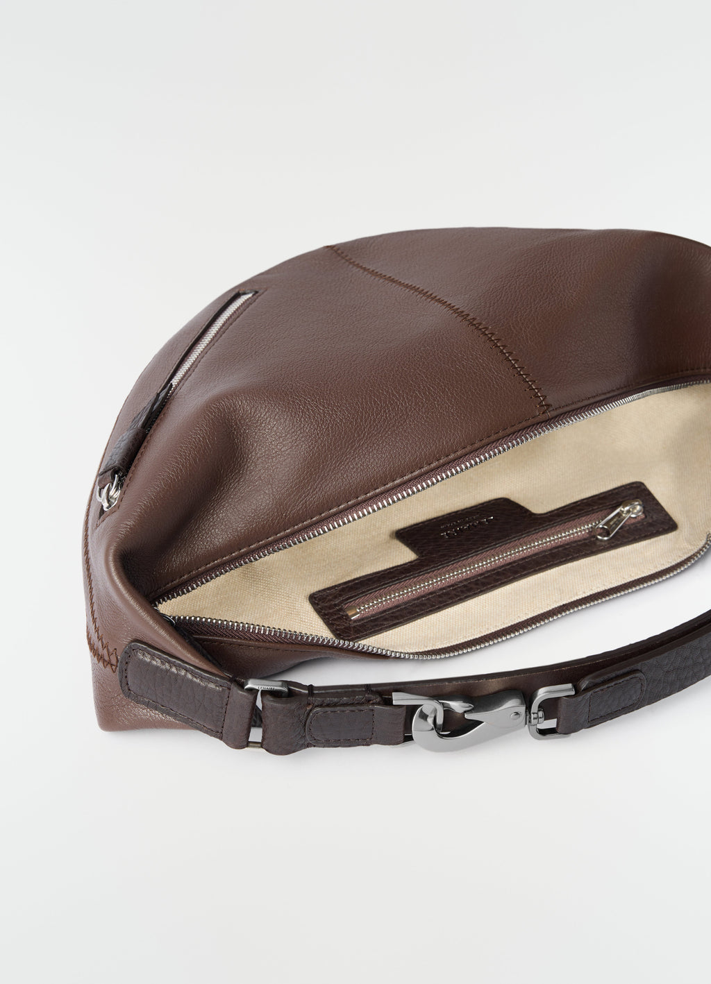 MINI QUIVER CLIP BAG IN BUFFALO GRAINED LEATHER