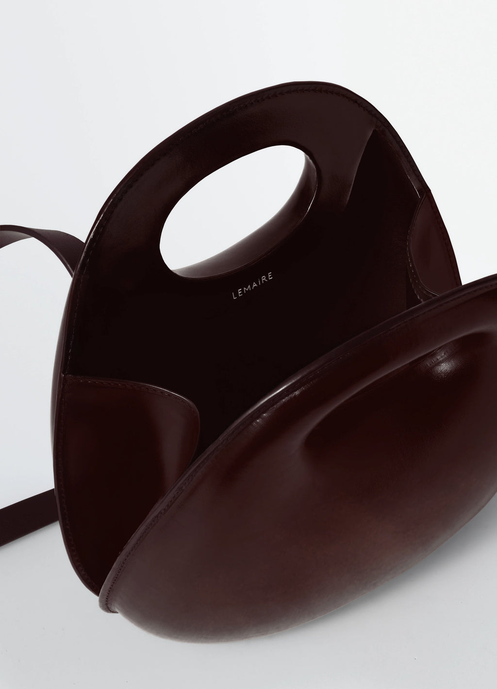 SAC EGG EN CUIR DE VACHETTE PATINÉ