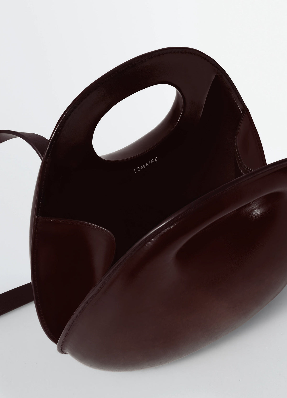 SAC EGG EN CUIR DE VACHETTE PATINÉ