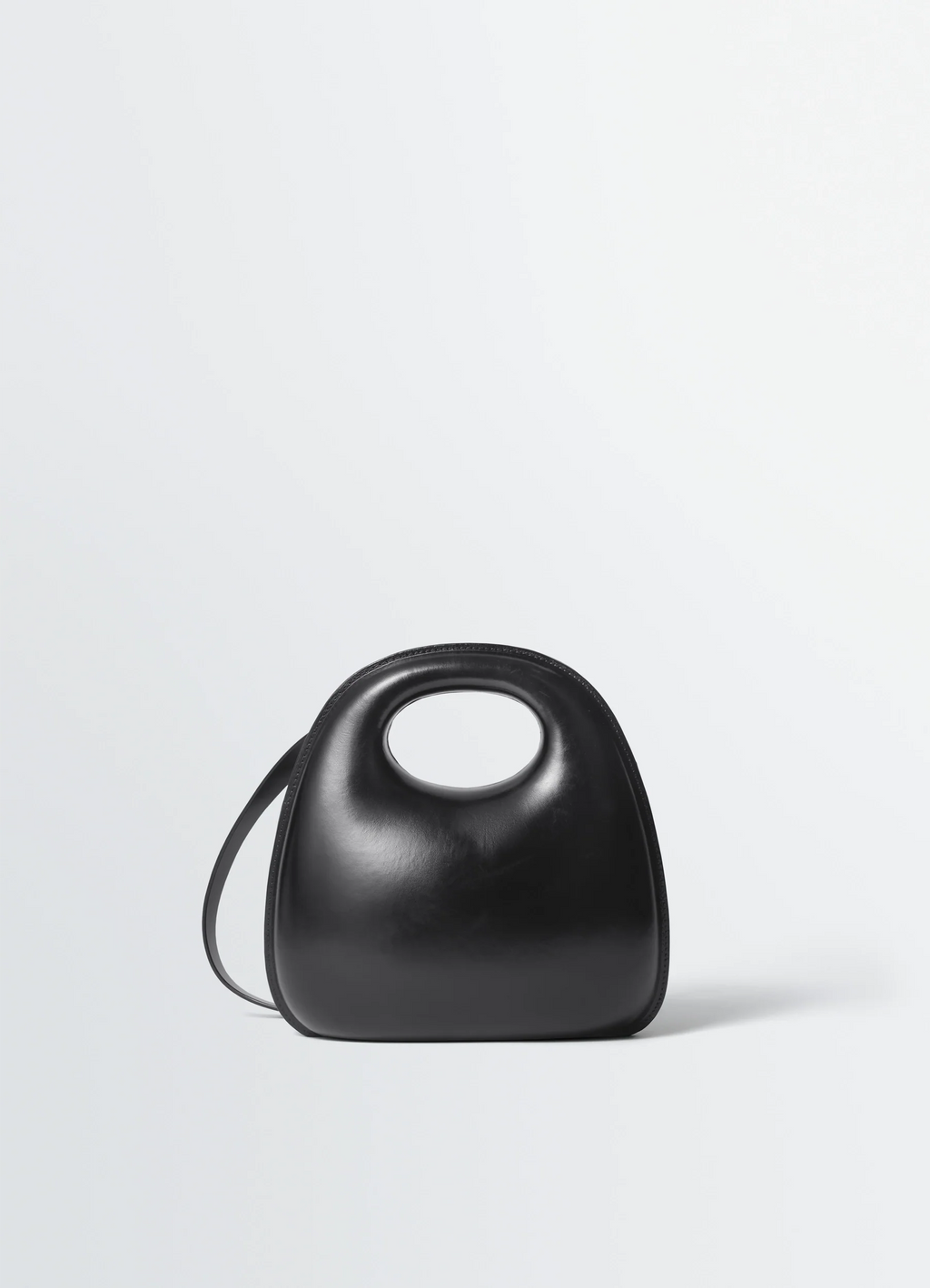 EGG BAG IN PATINA COWSKIN LEATHER