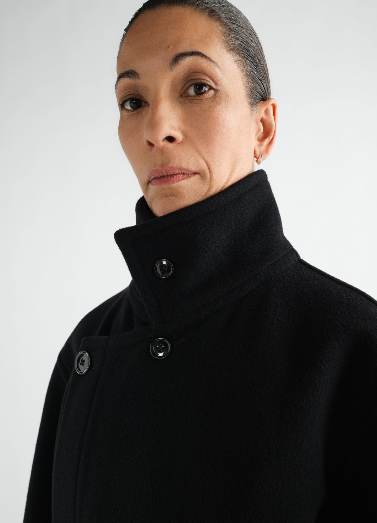 WRAP COAT IN DOUBLE WOOL