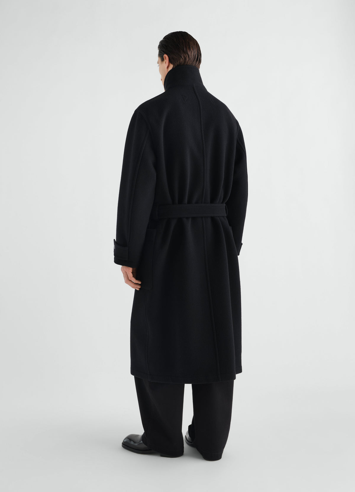 WRAP COAT IN DOUBLE WOOL