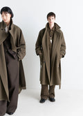 WRAP COAT IN DOUBLE WOOL