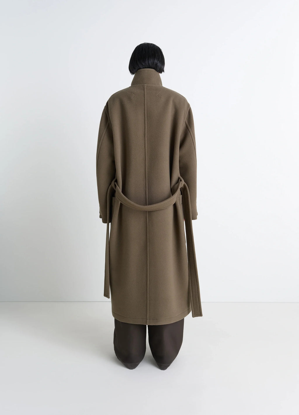 WRAP COAT IN DOUBLE WOOL