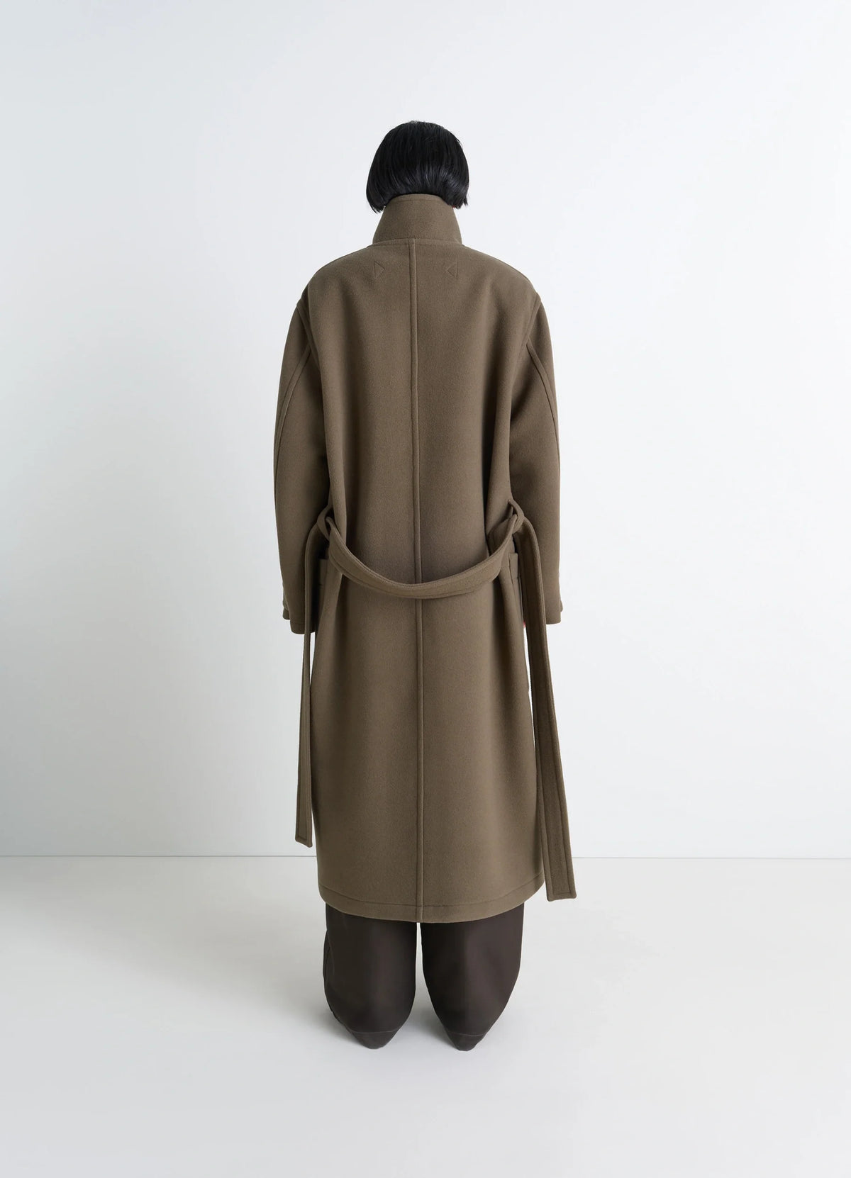 WRAP COAT IN DOUBLE WOOL