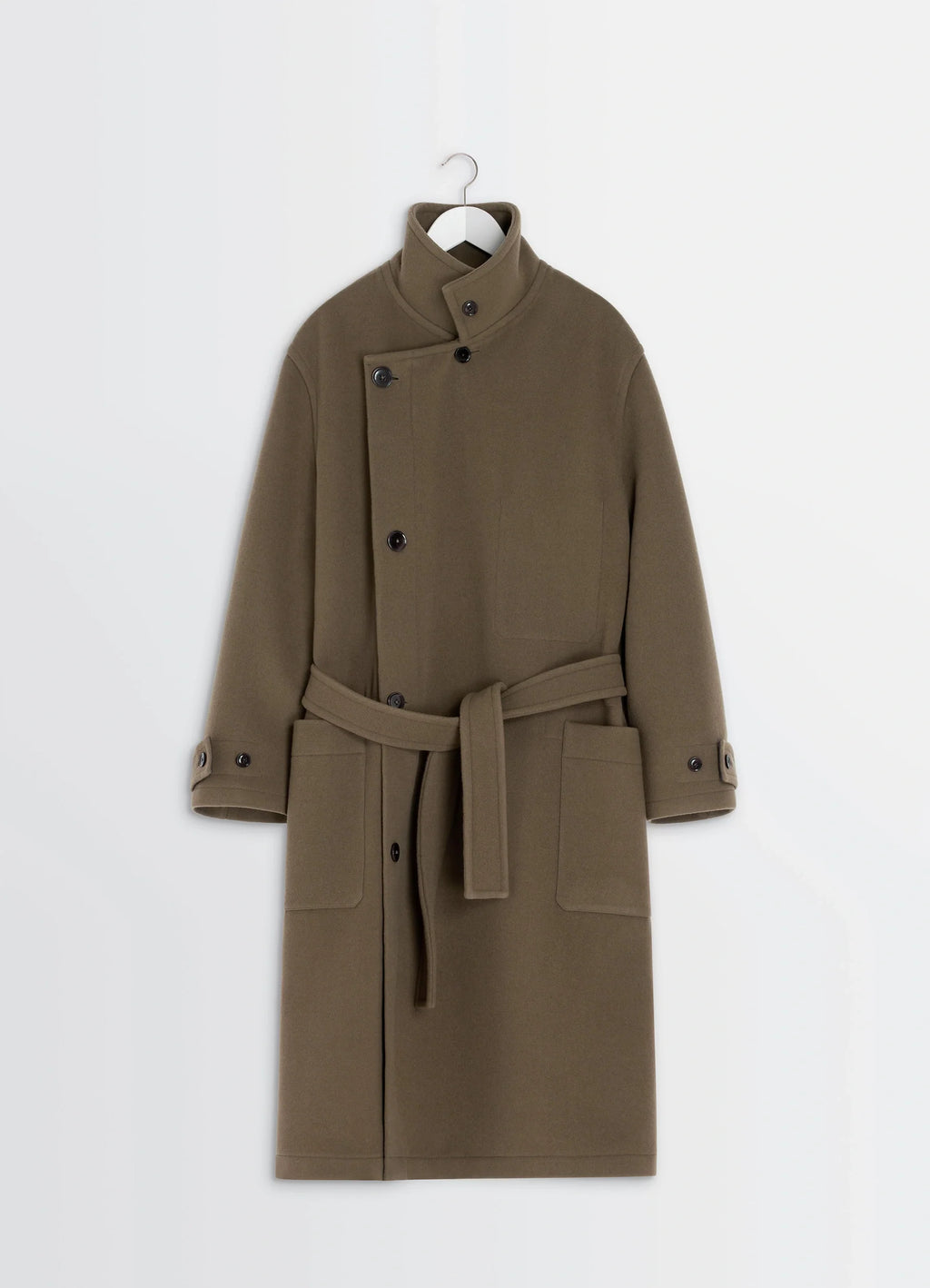 WRAP COAT IN DOUBLE WOOL
