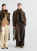 WRAP COAT IN DOUBLE WOOL