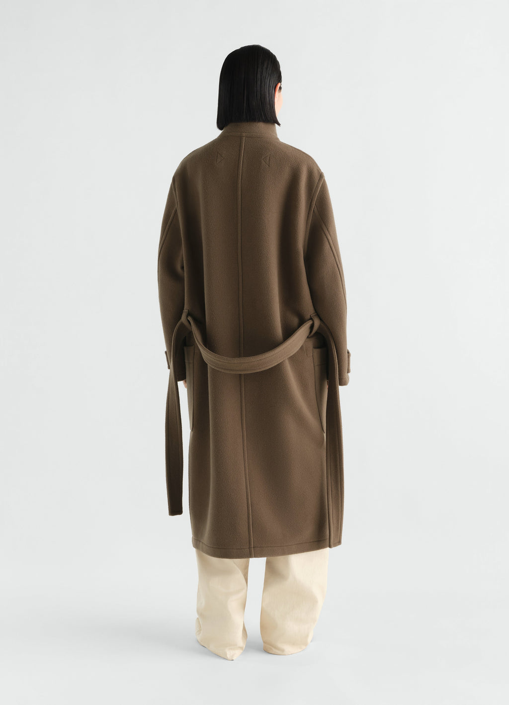 WRAP COAT IN DOUBLE WOOL