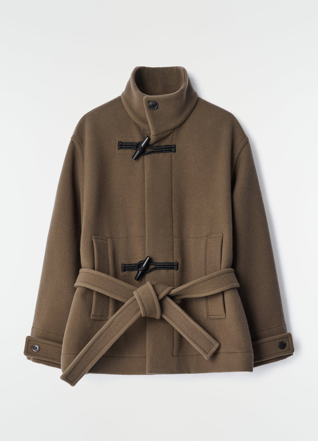 DUFFLE-COAT COURT EN DOUBLE LAINE
