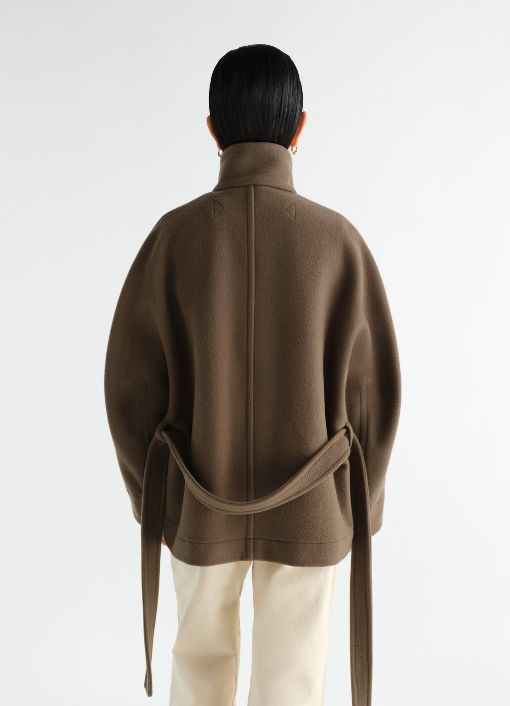 DUFFLE-COAT COURT EN DOUBLE LAINE