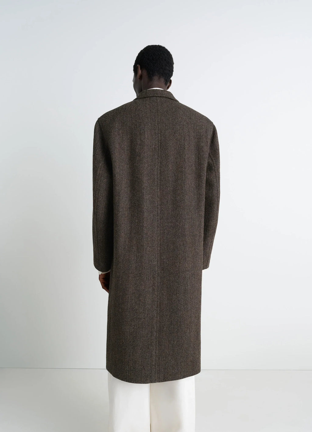 CHESTERFIELD COAT IN HARRIS TWEED HERRINGBONE