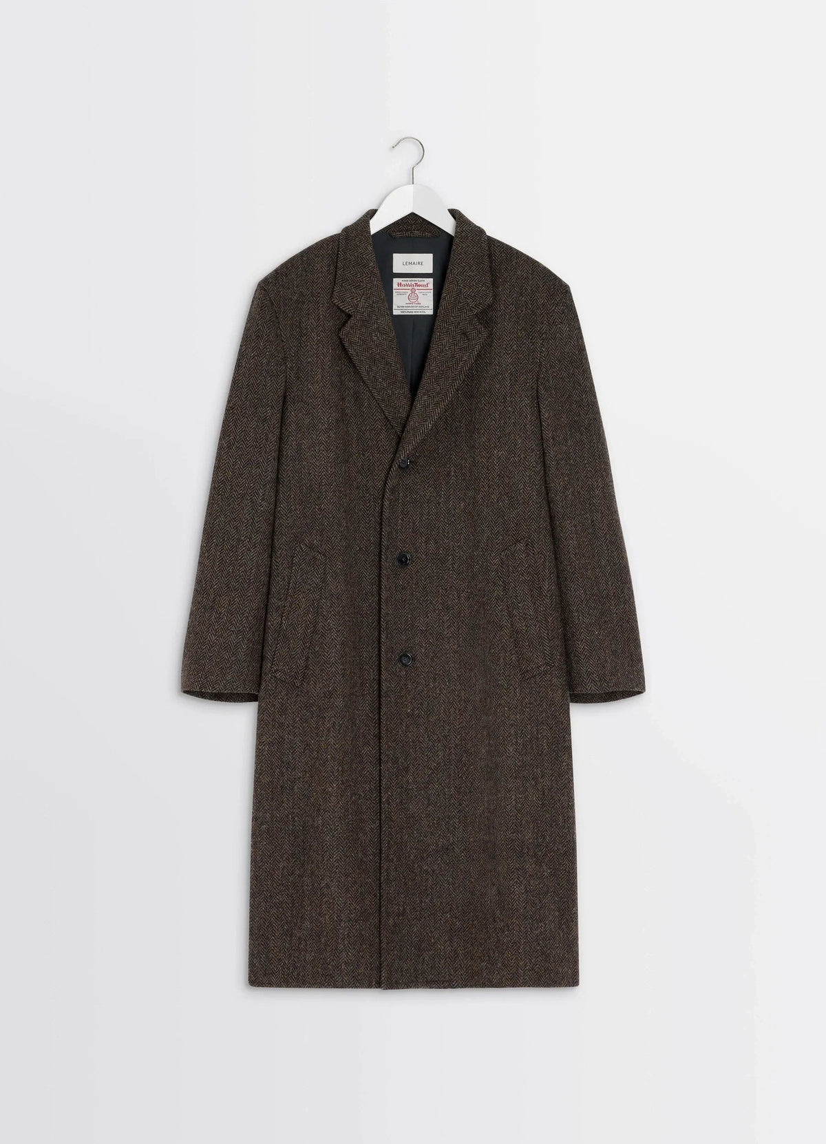CHESTERFIELD COAT IN HARRIS TWEED HERRINGBONE