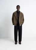 BOXY PEACOAT IN DOUBLE WOOL
