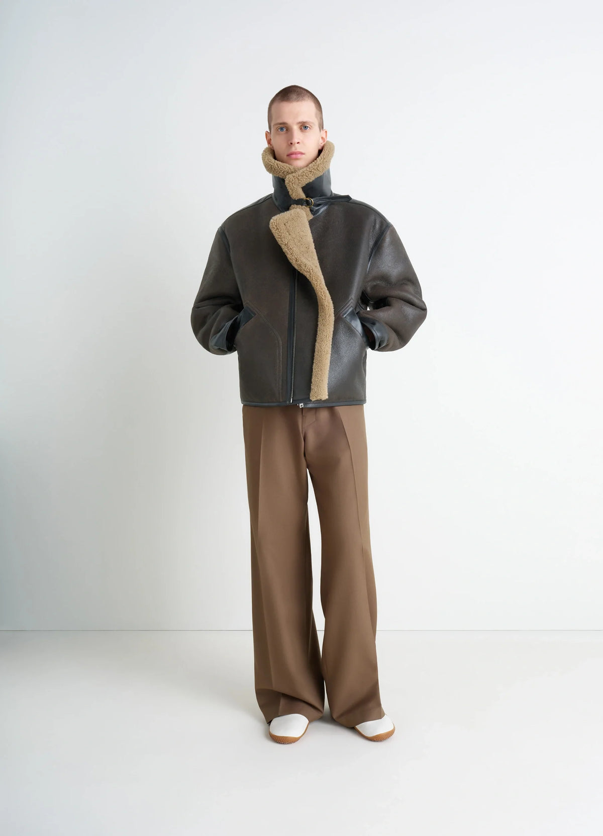 SHEARLING COAT IN SHEARLING