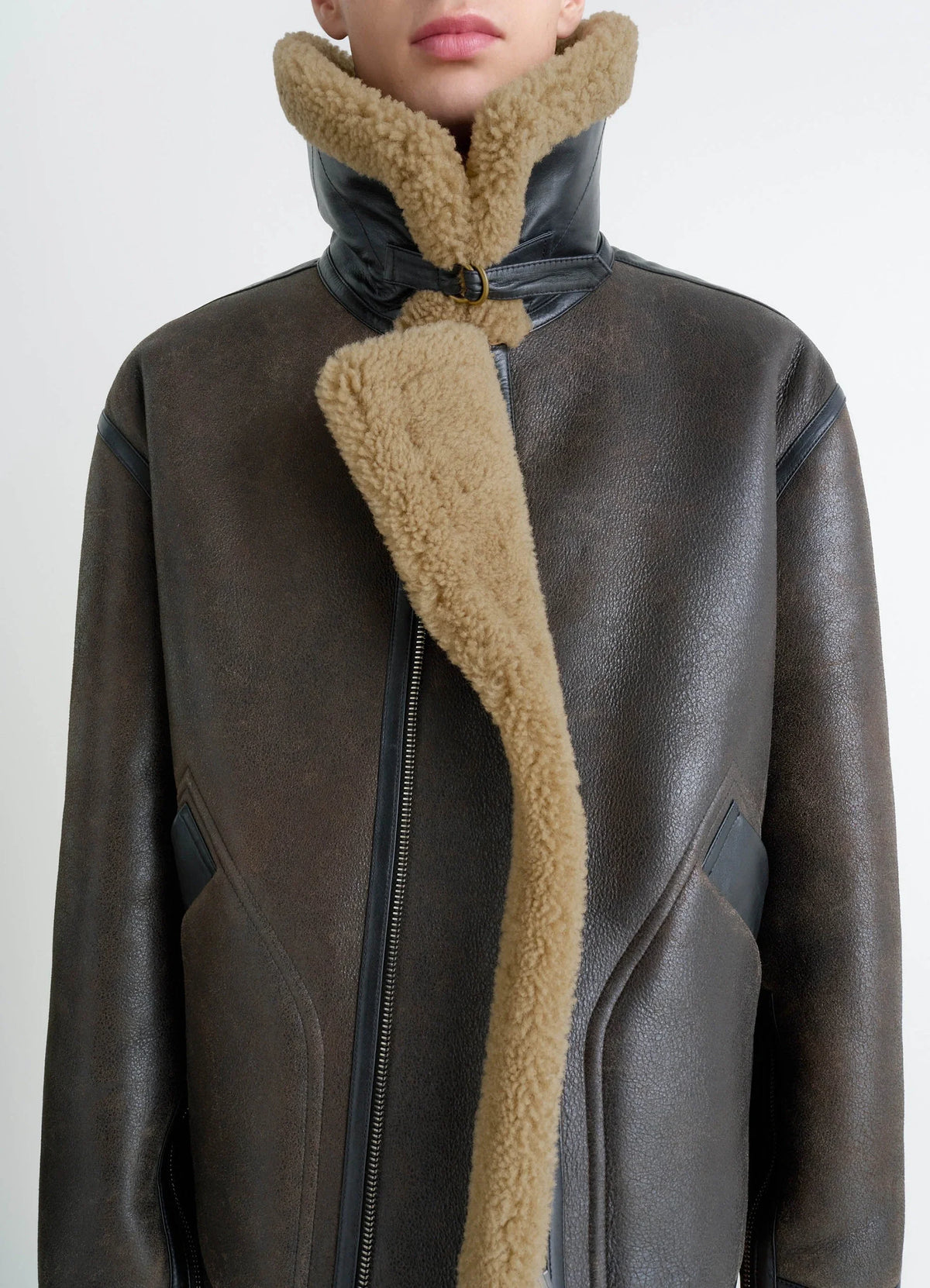 SHEARLING COAT IN SHEARLING