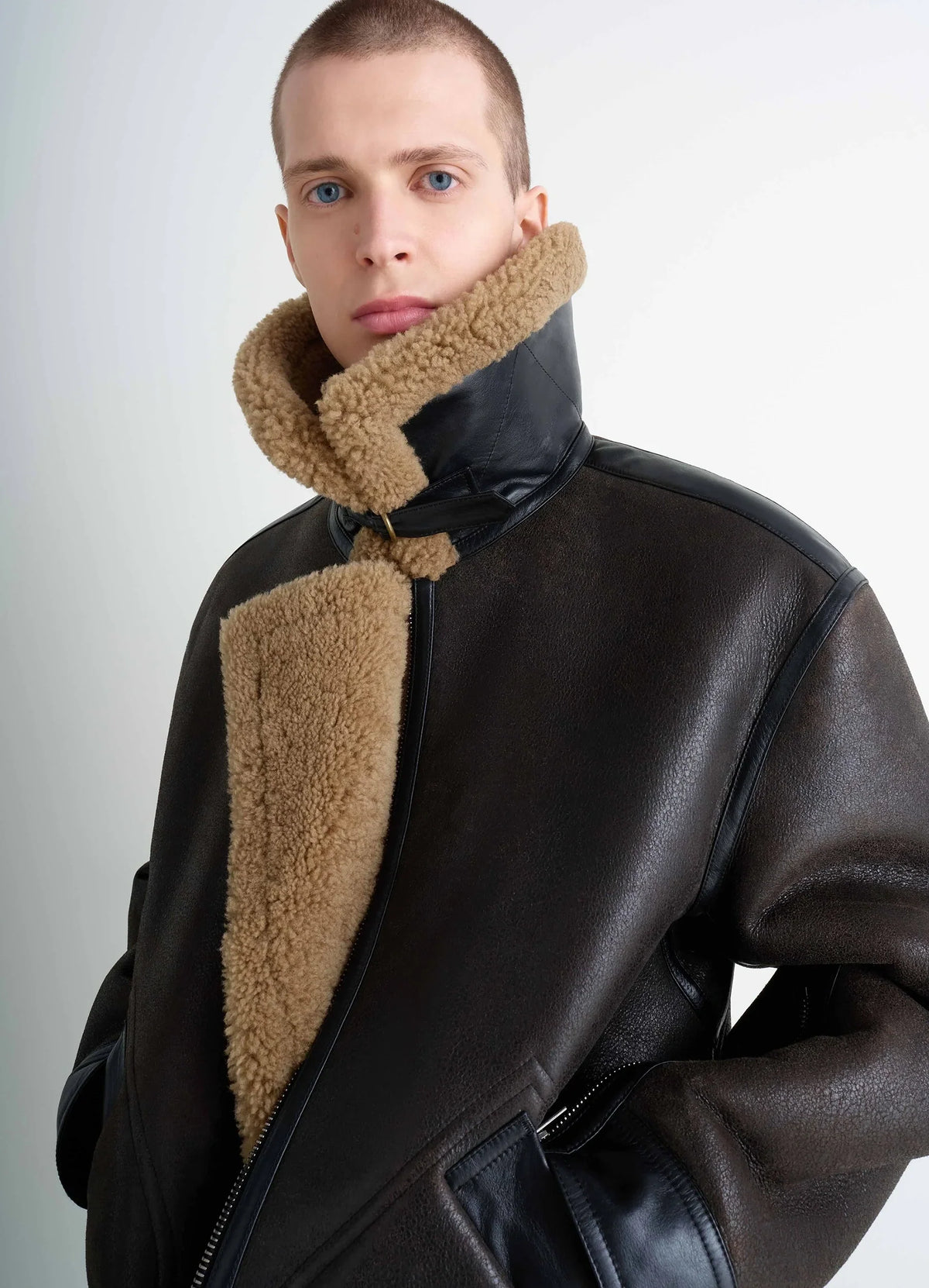 SHEARLING COAT IN SHEARLING