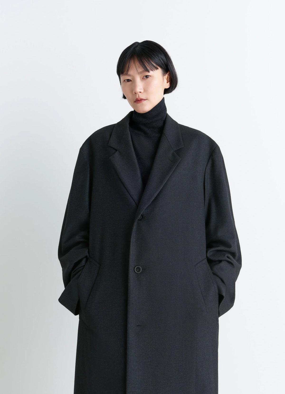 SOFT CHESTERFIELD COAT IN SOFT CASHMERE