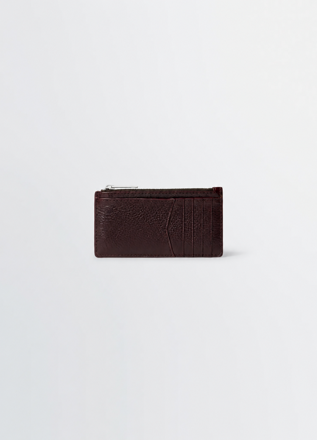GEAR CARD HOLDER AND COIN PURSE IN GLOSSY VEGETABLE LEATHER