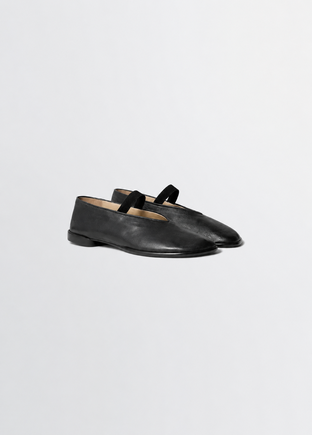 GLOVE BALLERINA IN SMOOTH LAMBSKIN LEATHER