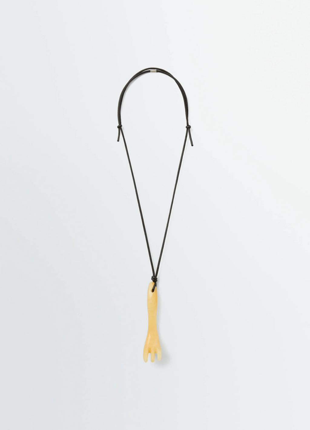 COLLIER FOURCHE GUA SHA EN CUIR NAPPA ET ARAGONITE