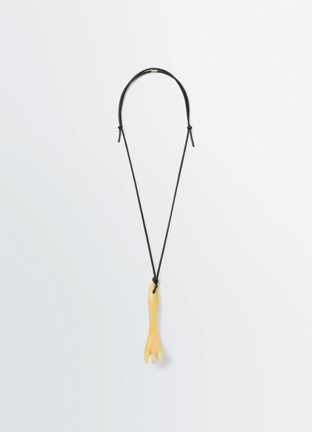 COLLIER FOURCHE GUA SHA EN CUIR NAPPA ET ARAGONITE