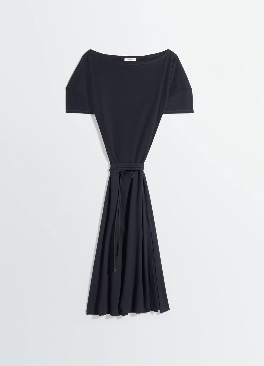 OFF SHOULDER DRESS IN HEAVY COTTON LINEN JERSEY