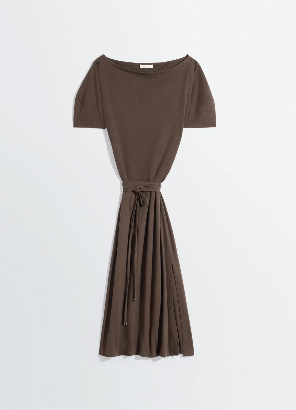 OFF SHOULDER DRESS IN HEAVY COTTON LINEN JERSEY