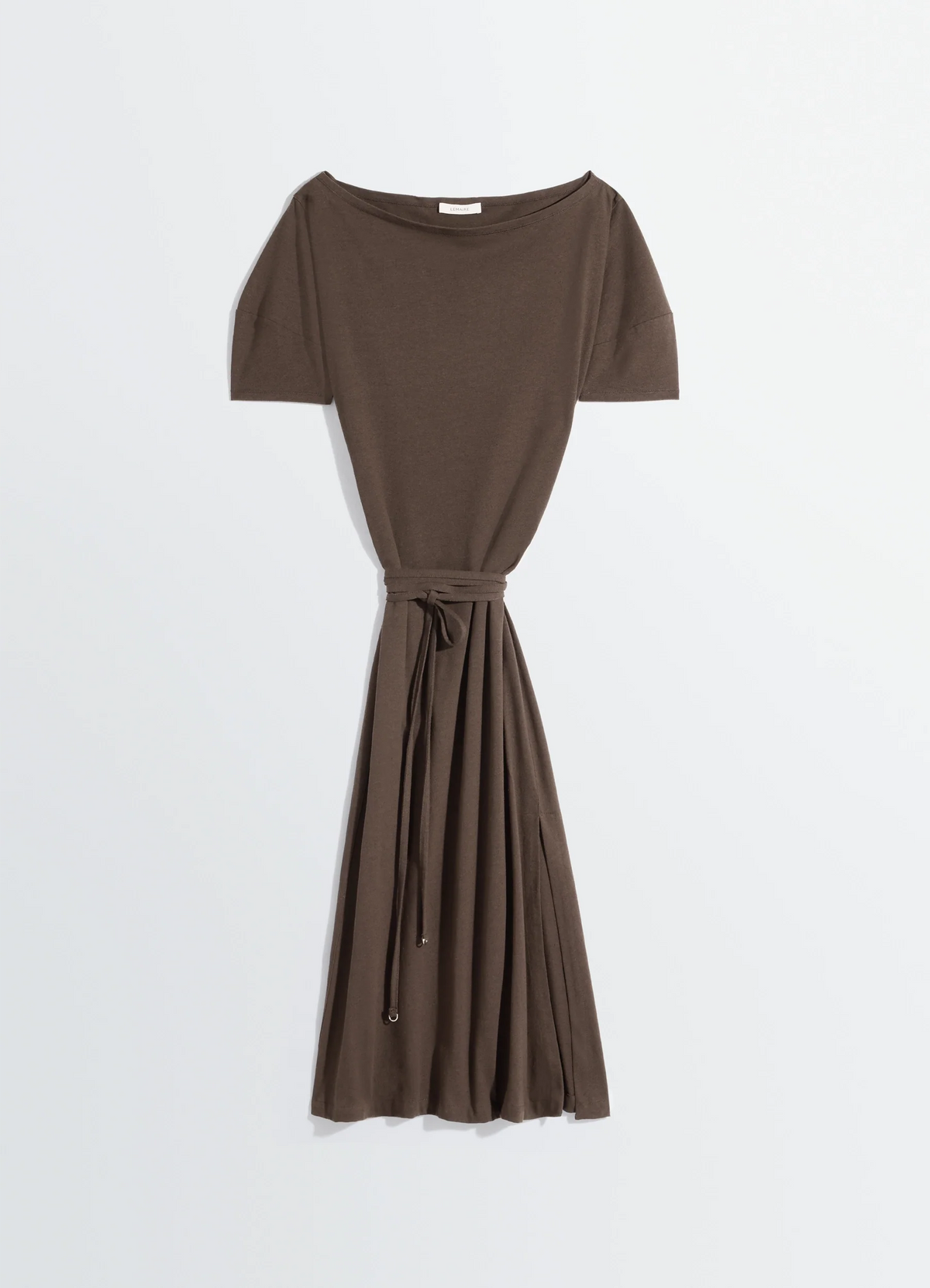 OFF SHOULDER DRESS IN HEAVY COTTON LINEN JERSEY