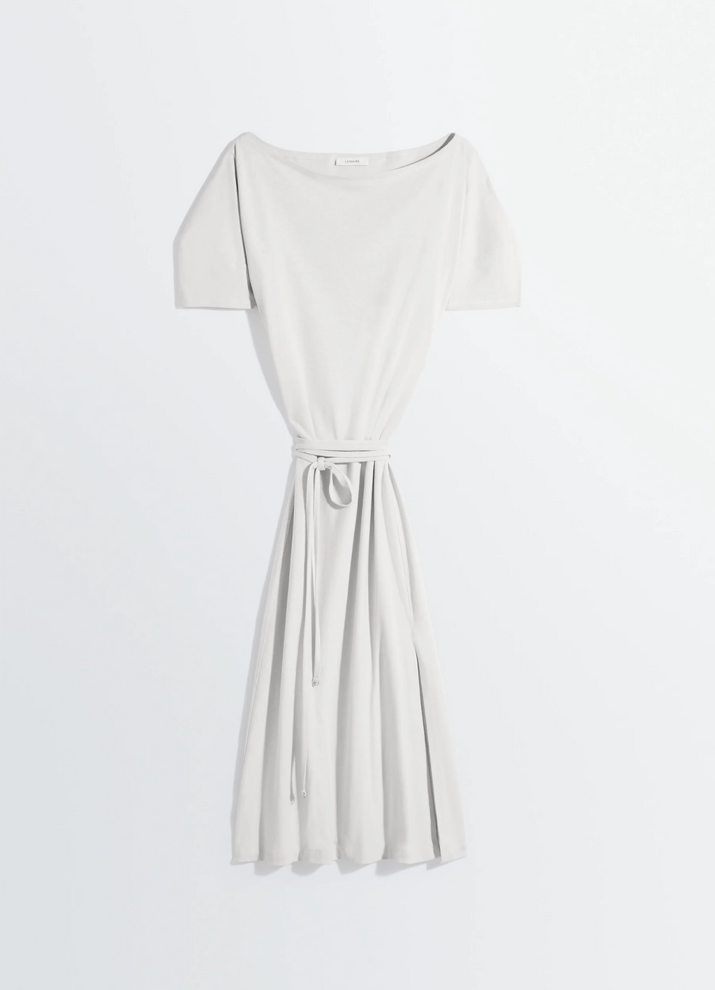 ROBE ÉPAULES DÉCOUVERTES EN JERSEY DE COTON ET LIN ÉPAIS