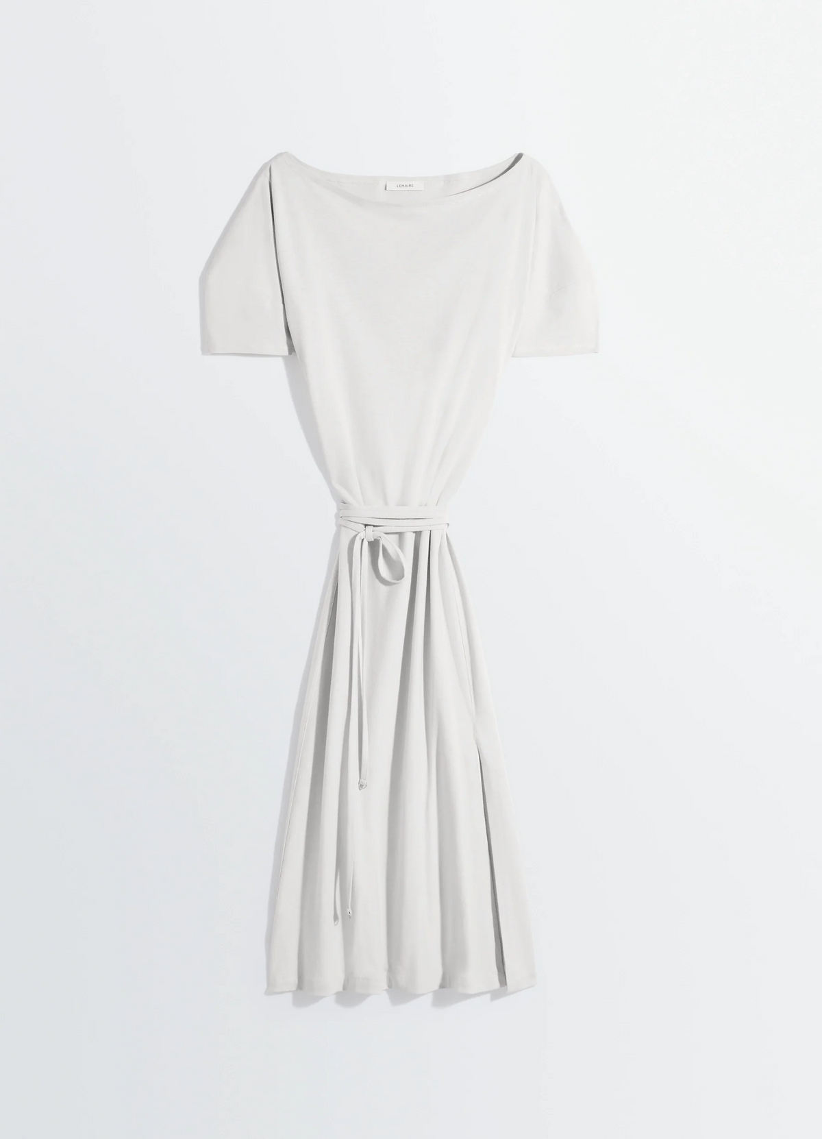 ROBE ÉPAULES DÉCOUVERTES EN JERSEY DE COTON ET LIN ÉPAIS