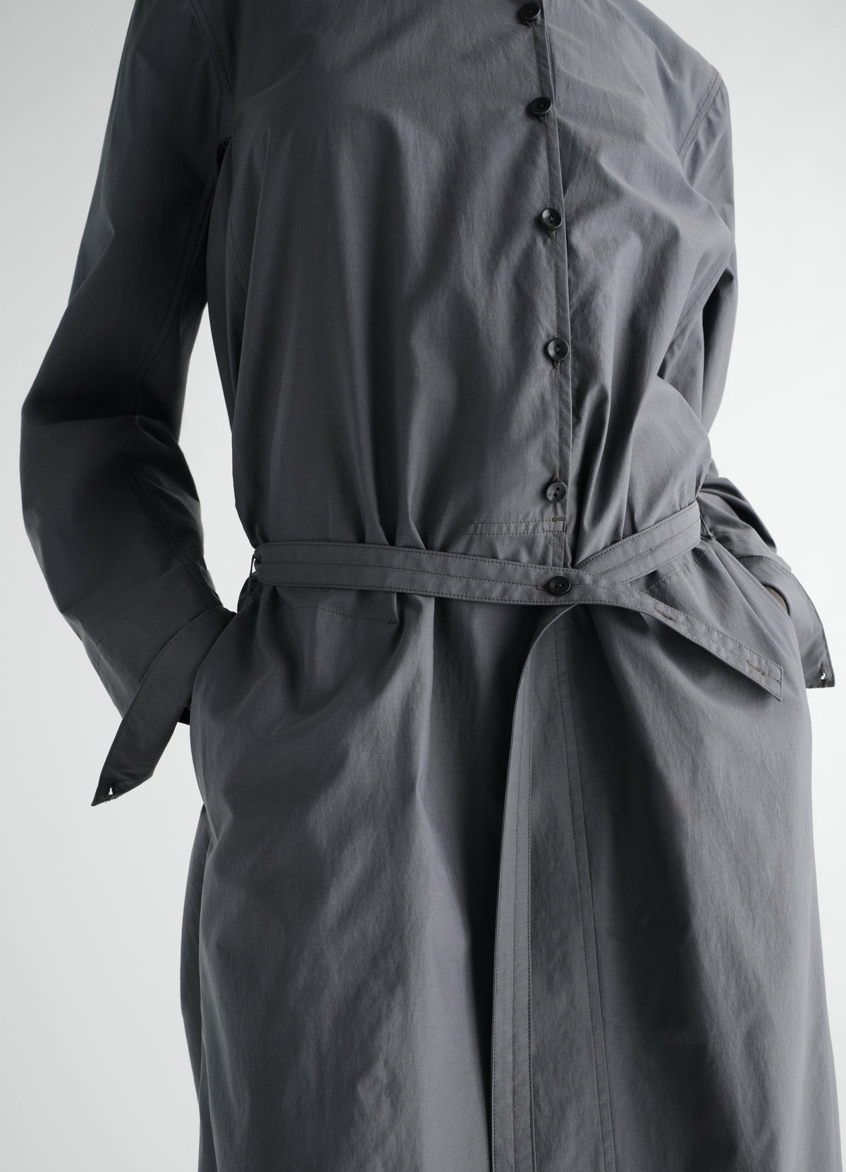 VAREUSE DRESS IN WASHED COTTON SILK