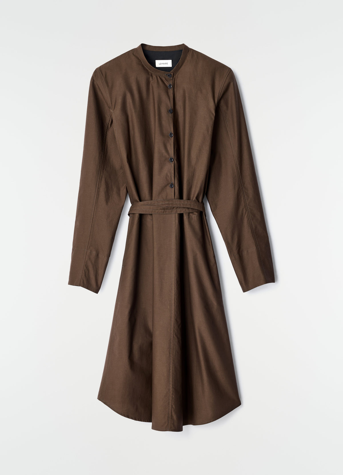 ROBE VAREUSE EN SOIE ET COTON LAVÉ