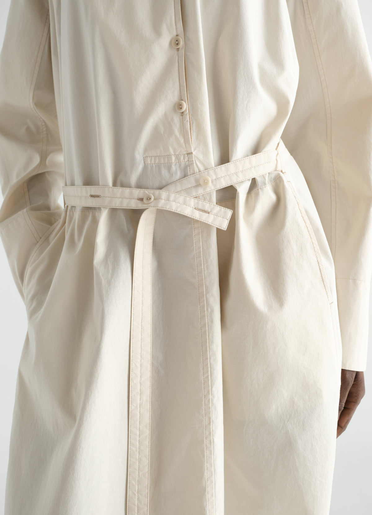 VAREUSE DRESS IN WASHED COTTON SILK