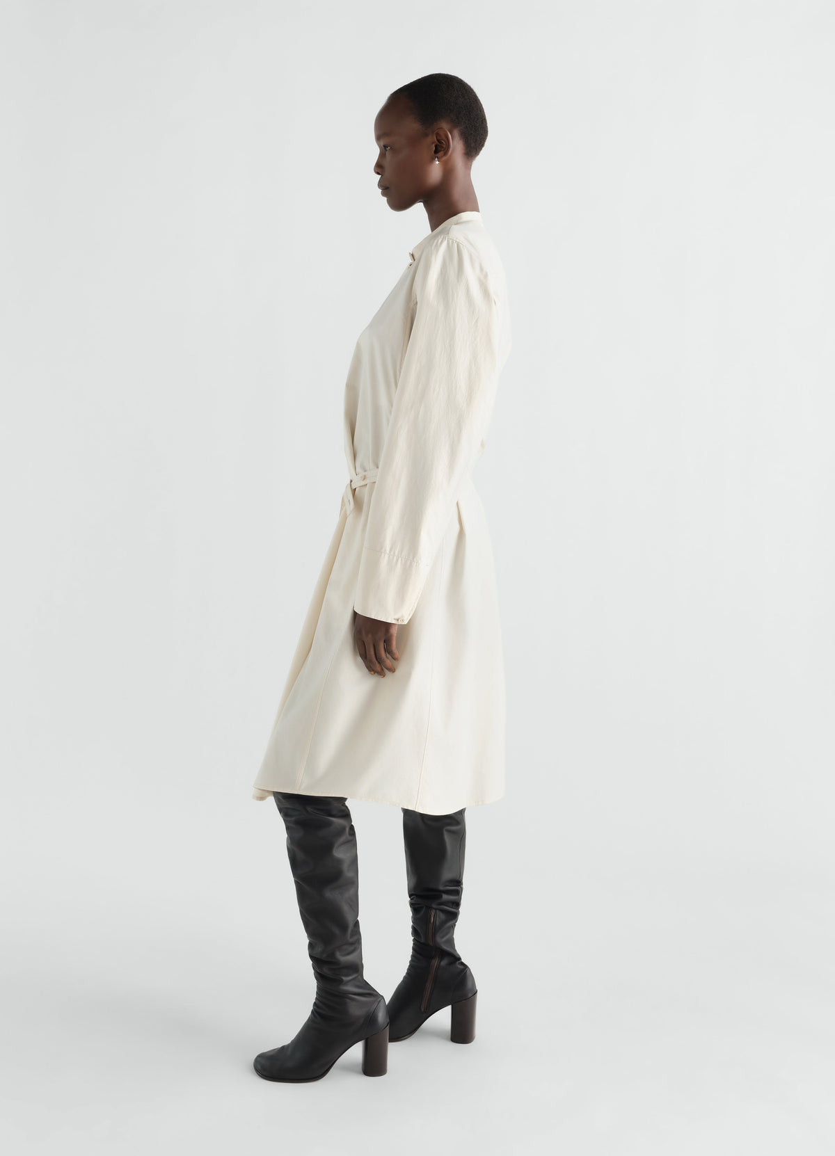 VAREUSE DRESS IN WASHED COTTON SILK