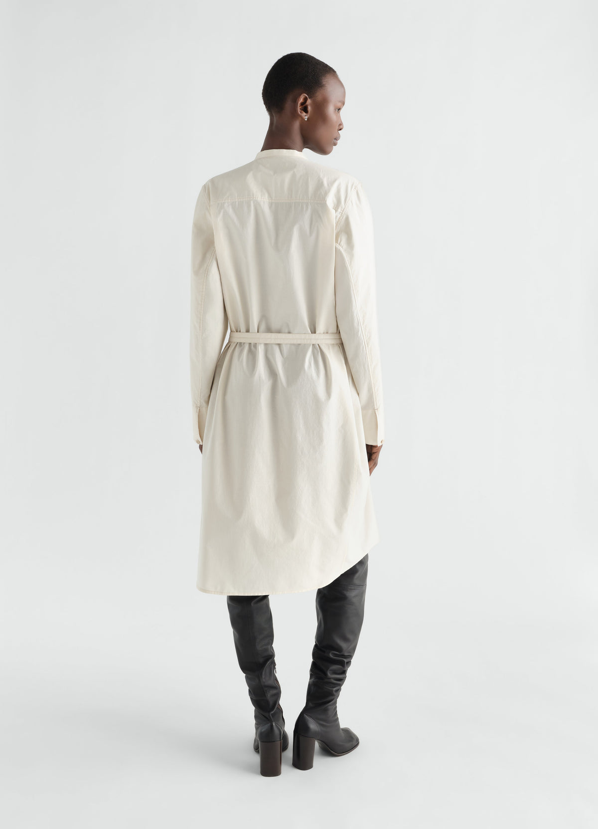 VAREUSE DRESS IN WASHED COTTON SILK
